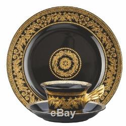 Versace By Rosenthal, Germany 25 Years Gold Baroque Tea Cup, Saucer, Dessert