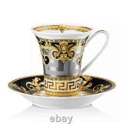 Versace By Rosenthal Prestige Gala Coffee Cup & Saucer #403637-14740 Brand Nib
