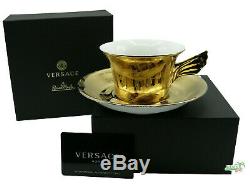 Versace Vanity, La Doree Teetasse 2-tlg. Tea Cup with saucer low by Rosenthal