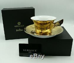 Versace Vanity, La Doree Teetasse 2-tlg. Tea Cup with saucer low by Rosenthal