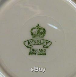 Very Rare Aynsley Stunning Set Cup&saucer Signed D. Jones Sailboat Cobalt Gold