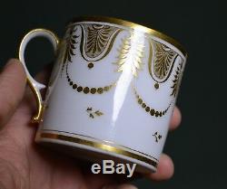 Very Rare Pouyat & Russinger Antique Empire Dore Cup & Saucer ca 1798 Neoclassic