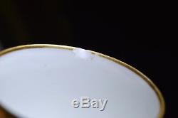 Very Rare Pouyat & Russinger Antique Empire Dore Cup & Saucer ca 1798 Neoclassic
