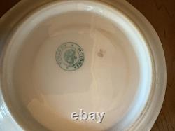 Victoria Austria Ivory & Gold Coffee Server & 4 Cups & Saucers Antique Vintage