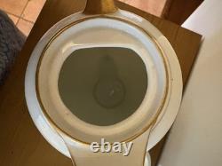 Victoria Austria Ivory & Gold Coffee Server & 4 Cups & Saucers Antique Vintage