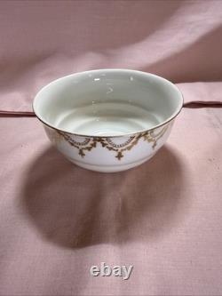 Victoria Czechoslovakia Gold 19pc Tea Set Cups Saucers Sugar Bowl Jug