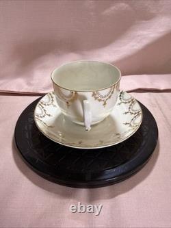 Victoria Czechoslovakia Gold 19pc Tea Set Cups Saucers Sugar Bowl Jug