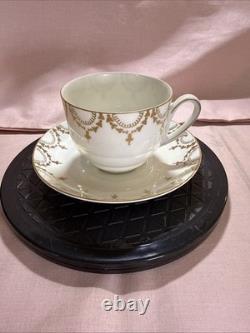 Victoria Czechoslovakia Gold 19pc Tea Set Cups Saucers Sugar Bowl Jug