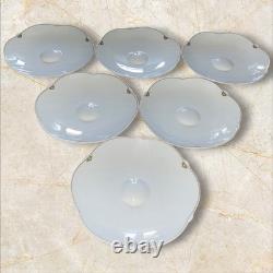 Villeroy Boch Paloma Picasso Montserrat 6x Coffee Cups & Saucers Green Gold Trim