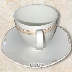 Villeroy Boch Paloma Picasso Montserrat 6x Coffee Cups & Saucers Green Gold Trim