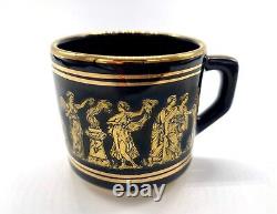 Vintage 17-piece Greek Espresso/Demitasse Cup & Saucer Set Made with 24K Gold