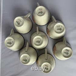 Vintage 1930s Royal Doulton Tango Art Deco Ceramic Tea Service 28 Piece Set
