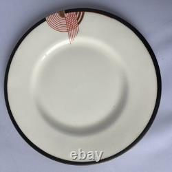 Vintage 1930s Royal Doulton Tango Art Deco Ceramic Tea Service 28 Piece Set