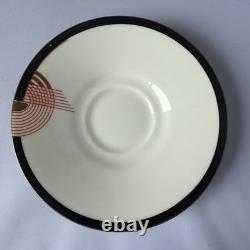 Vintage 1930s Royal Doulton Tango Art Deco Ceramic Tea Service 28 Piece Set