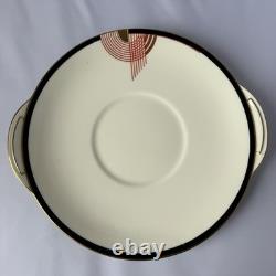 Vintage 1930s Royal Doulton Tango Art Deco Ceramic Tea Service 28 Piece Set