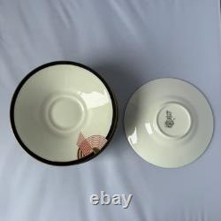 Vintage 1930s Royal Doulton Tango Art Deco Ceramic Tea Service 28 Piece Set