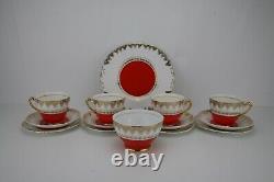 Vintage(1950s)Leonard St/Burslem 14 Piece Tea & Cake Service, Very Rare & Unique