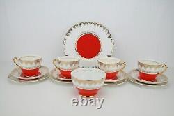 Vintage(1950s)Leonard St/Burslem 14 Piece Tea & Cake Service, Very Rare & Unique