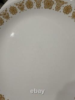 Vintage 42 piece Corelle butterfly gold service For 8 Plates Bowls Cups Saucers