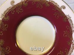 Vintage Antique Aynsley Set of 4 Cups & Saucers with Red & Gold Decoration