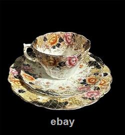 Vintage Antique Rare china Charles Allerton and Son trio -tea cup. Saucer, plate