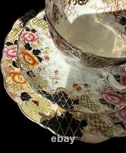 Vintage Antique Rare china Charles Allerton and Son trio -tea cup. Saucer, plate