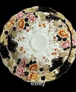 Vintage Antique Rare china Charles Allerton and Son trio -tea cup. Saucer, plate