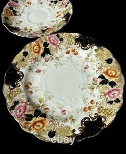 Vintage Antique Rare china Charles Allerton and Son trio -tea cup. Saucer, plate