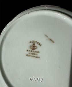 Vintage Antique Rare china Charles Allerton and Son trio -tea cup. Saucer, plate