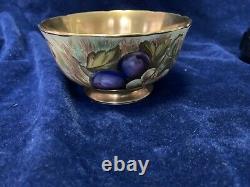 Vintage Aynsley Beautifully Hand Painted Orchard Gold Fruit Sugar Bowl D. Jones