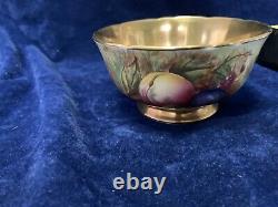 Vintage Aynsley Beautifully Hand Painted Orchard Gold Fruit Sugar Bowl D. Jones