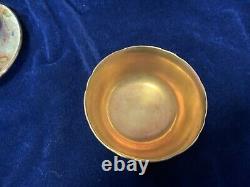 Vintage Aynsley Beautifully Hand Painted Orchard Gold Fruit Sugar Bowl D. Jones