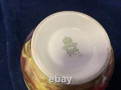 Vintage Aynsley Beautifully Hand Painted Orchard Gold Fruit Sugar Bowl D. Jones