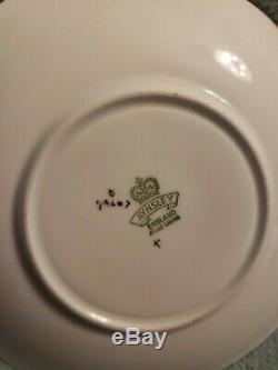 Vintage Aynsley China Cup & Saucer Colorful Chrysanthemum Butterfly & Gold