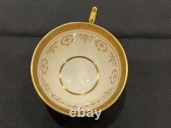 Vintage Aynsley England Gold Dowery Tea/Coffee Cups & Saucers Set of 6
