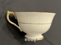 Vintage Aynsley England Gold Dowery Tea/Coffee Cups & Saucers Set of 6