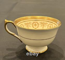 Vintage Aynsley England Gold Dowery Tea/Coffee Cups & Saucers Set of 6