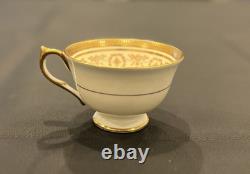 Vintage Aynsley England Gold Dowery Tea/Coffee Cups & Saucers Set of 6