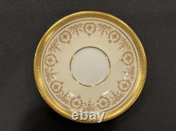 Vintage Aynsley England Gold Dowery Tea/Coffee Cups & Saucers Set of 6