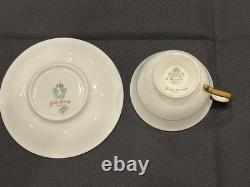 Vintage Aynsley England Gold Dowery Tea/Coffee Cups & Saucers Set of 6