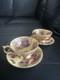 Vintage Aynsley Orchard Gold 2x Cups & Saucers Signed