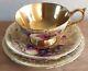 Vintage Aynsley Orchard Gold Cup And Saucer Signed N. Brunt