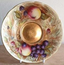 Vintage Aynsley Orchard Gold cup and saucer signed N. Brunt