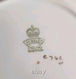 Vintage Aynsley Orchard Gold cup and saucer signed N. Brunt