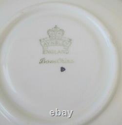 Vintage Aynsley Signed Bailey Cabbage Rose Cup & Saucer Bone China LOOK! 1 of 4