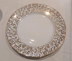 Vintage Bavarian China Tea Set LR Crown Mark Full 36-Piece Service