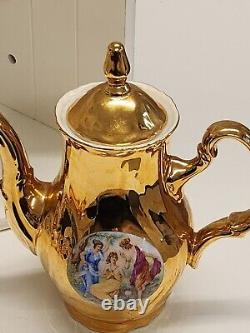 Vintage Bernadotte Porcelaine Fine De Boheme Czechoslovakia Tea Set Collectable