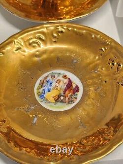 Vintage Bernadotte Porcelaine Fine De Boheme Czechoslovakia Tea Set Collectable