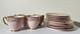 Vintage Blush Pink & Gold Westminster Fine Bone China Cups Saucers Plates 12 Pc