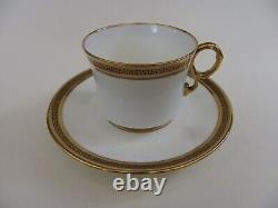 Vintage Cauldon Coffee Set Greek Key Design 9 Cups & Saucers Milk & Cream Jugs